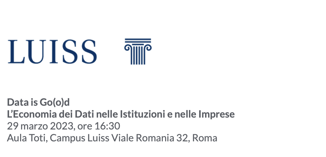 Data is Go(o)d. L'economia dei dati nelle istituzioni e nelle imprese